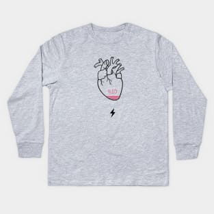 empty heart Kids Long Sleeve T-Shirt